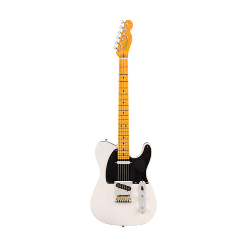 Fender American Ultra Luxe Vintage 50s Telecaster Electric Guitar, Maple FB, White Blonde