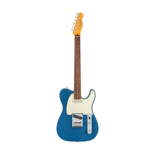 Fender American Ultra Luxe Vintage 60s Custom Telecaster Electric Guitar, RW FB, Lake Placid Blue