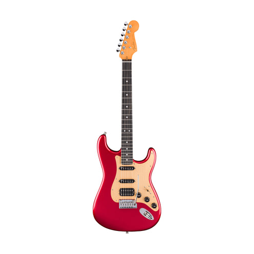 Fender FSR American Ultra II Stratocaster HSS Electric Guitar, Ebony FB, Sinister Red