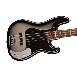 Fender Troy Sanders Precision Bass 4-String Guitar, RW FB, Silverburst