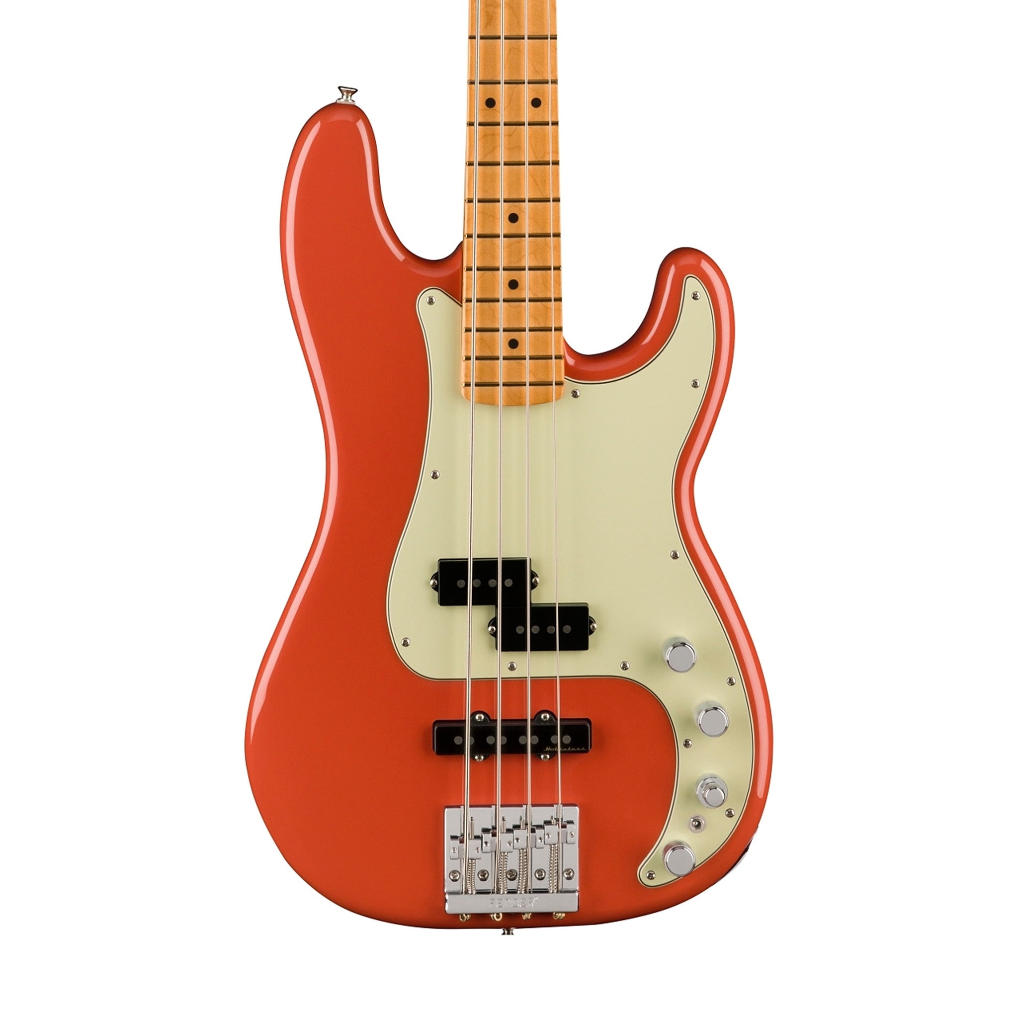 Fender Player Plus Active Precision Bass Guitar, Maple FB, Fiesta