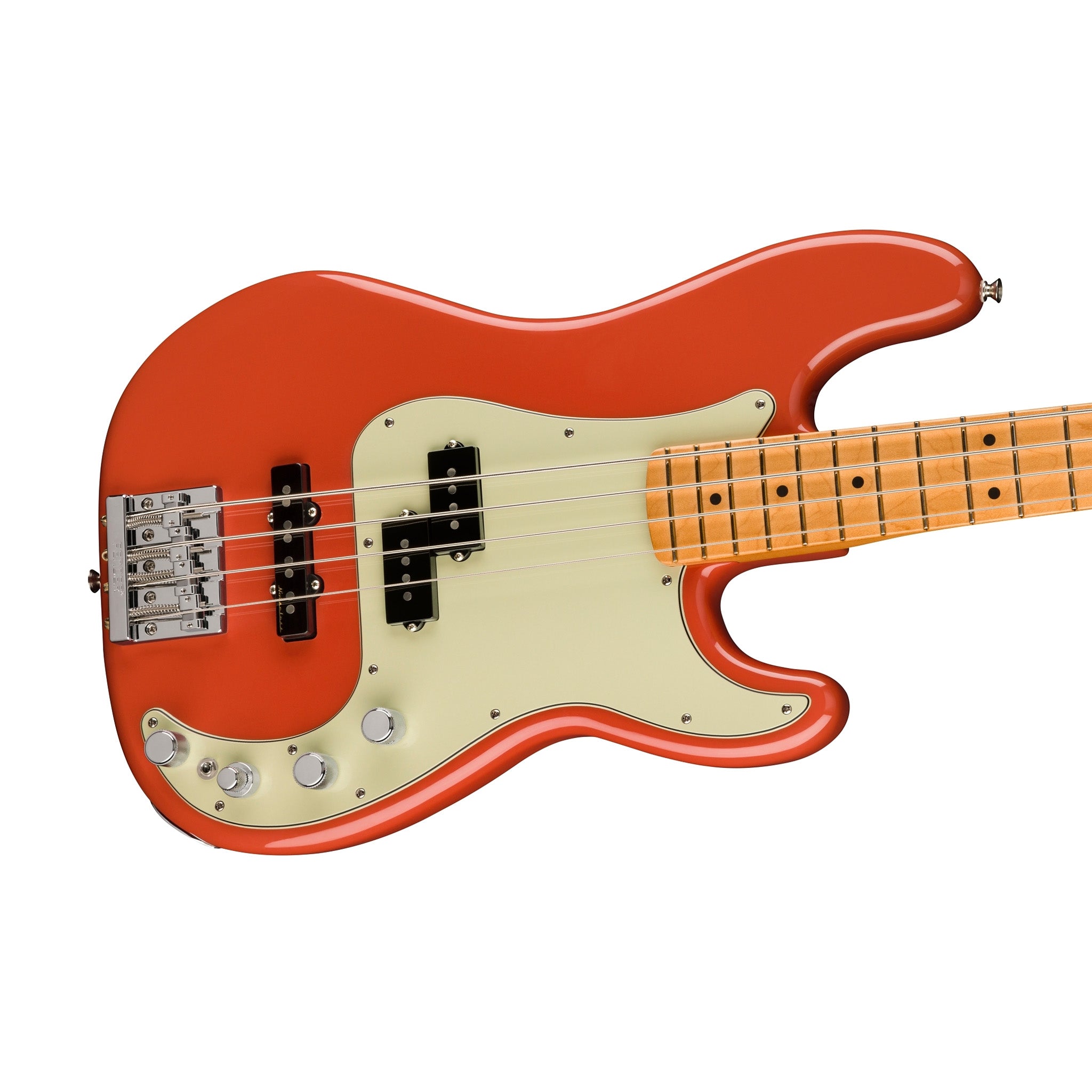 Fender Player Plus Active Precision Bass Guitar, Maple FB, Fiesta