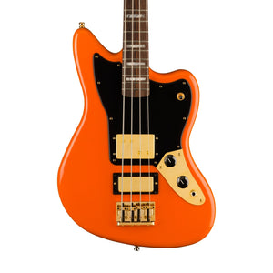 Fender Ltd Ed Mike Kerr Jaguar Bass Guitar, RW FB, Tiger's Blood Orange