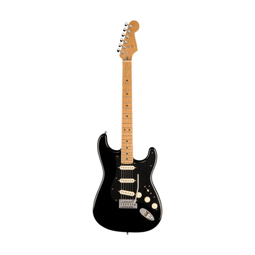 Fender FSR American Ultra II Stratocaster Electric Guitar, Roasted Maple FB, Black
