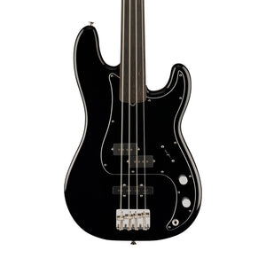 Fender Tony Franklin Fretless Precision Bass Guitar, Ebony FB, Black