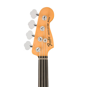 Fender Tony Franklin Fretless Precision Bass Guitar, Ebony FB, Black