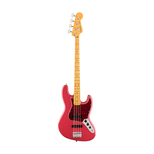 Fender American Professional Classic Jazz Bass Electric Guitar, Maple FB, Faded Dakota Red