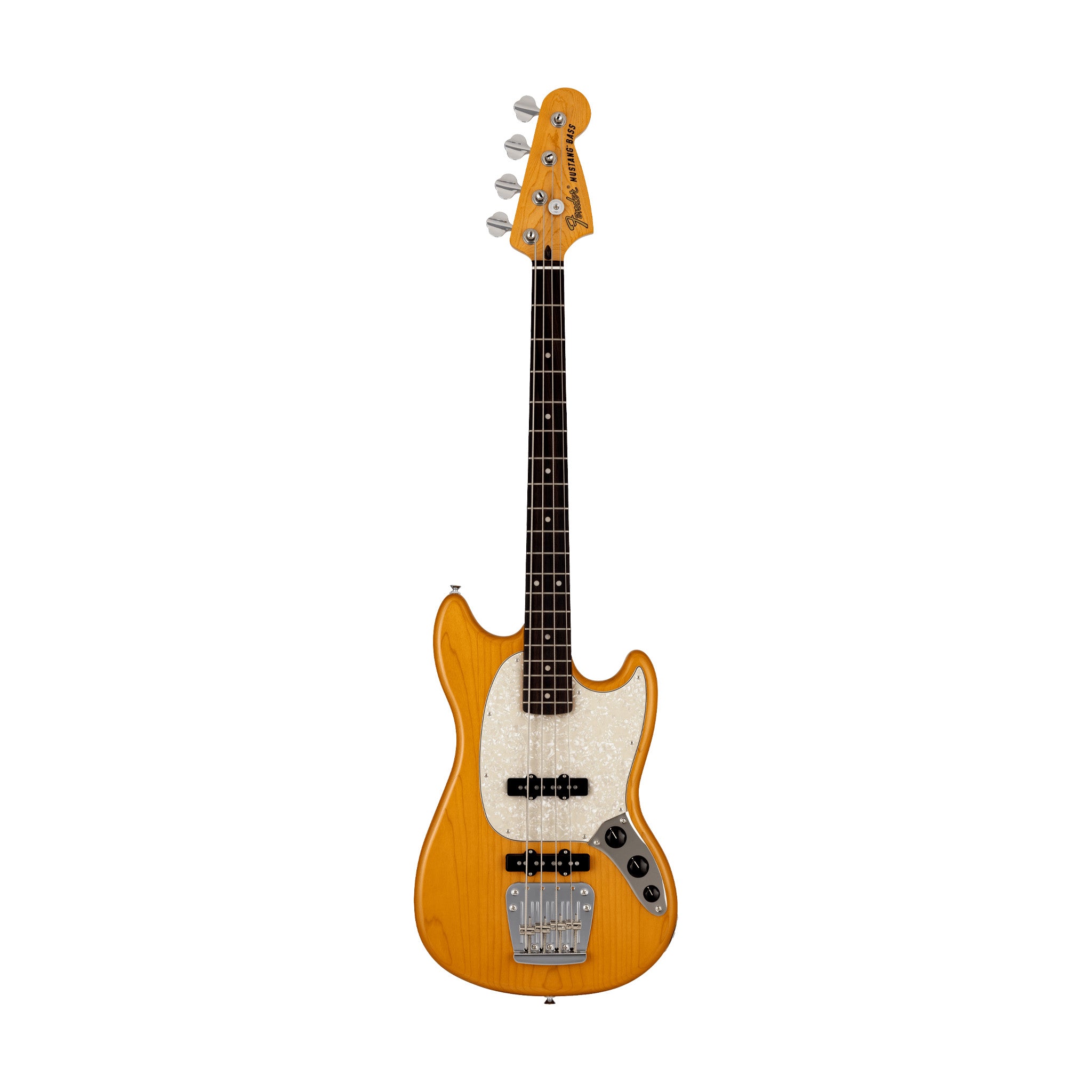 Fender Chilli Beans. Maika Mustang Bass Guitar, RW FB, Aged