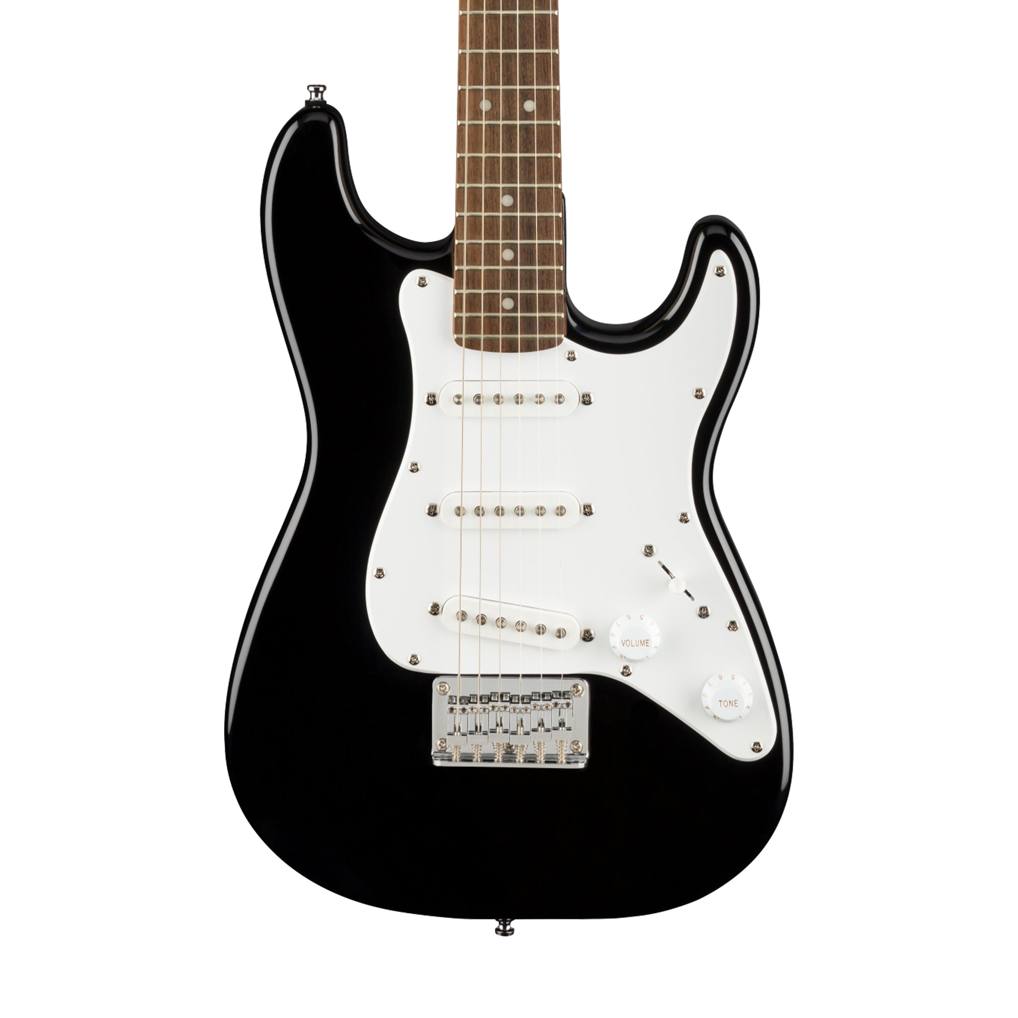 Squier Mini Stratocaster ブラック Squier Mini Stratocaster Electric Guitar, Laurel FB, Black – Swee