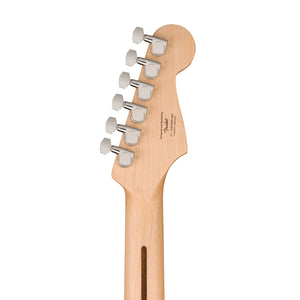 Squier Sonic Stratocaster Left-Handed Electric Guitar w/White Pickguard, Maple FB, Black