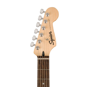 Squier FSR Sonic Stratocaster HSS Electric Guitar w/White Pickguard, Laurel FB, Lime Green