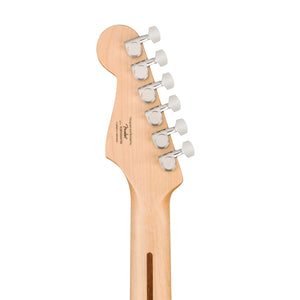 Squier FSR Sonic Stratocaster HSS Electric Guitar w/White Pickguard, Laurel FB, Lime Green
