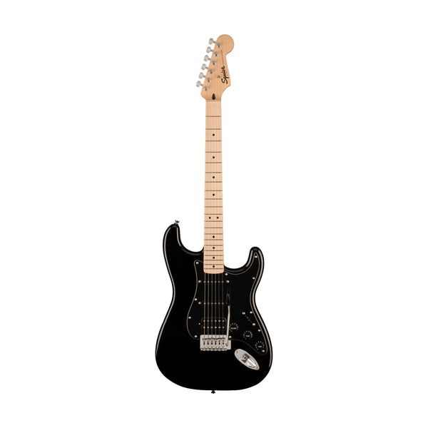 ギター Squier Standard Stratocaster BLK Squier Sonic Stratocaster HSS Electric Guitar w/Black