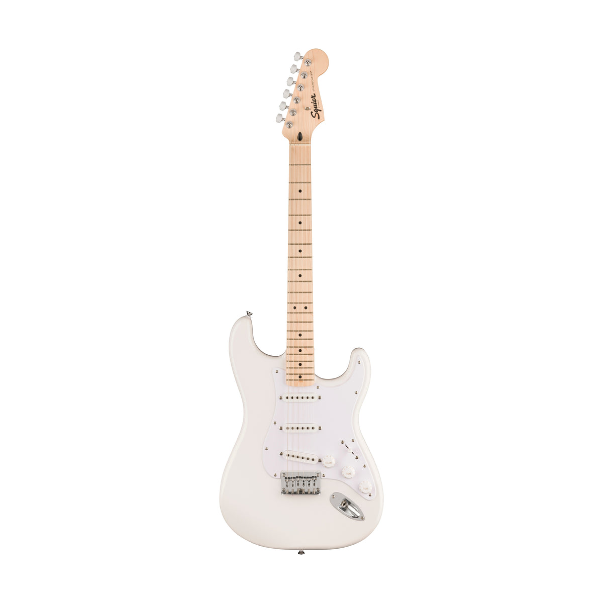 ✨未使用✨Squier Stratocaster White Squier by Fender SONIC STRATOCASTER HT Maple Fingerboard