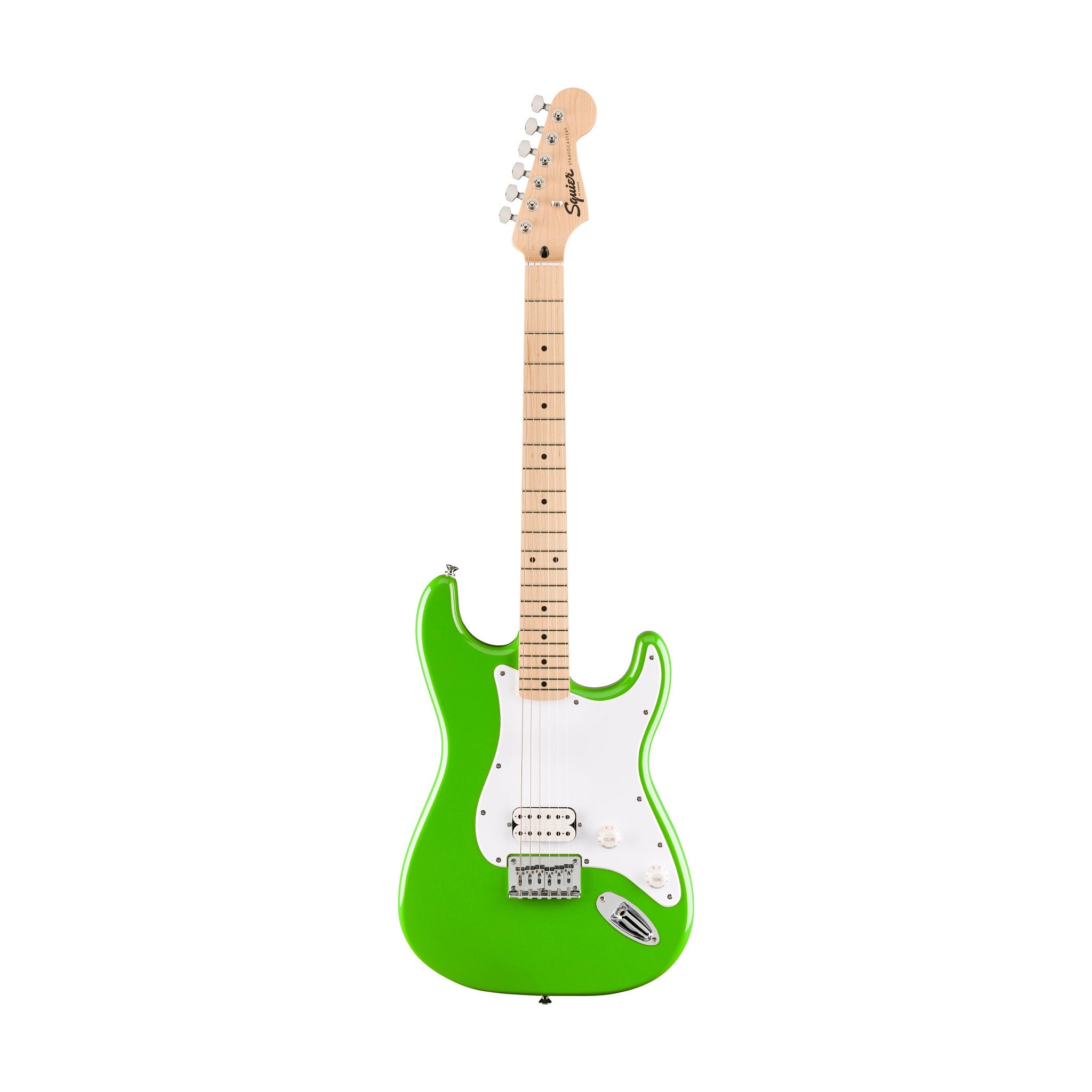Squier FSR Sonic Stratocaster HT H Electric Guitar, Maple FB, Lime