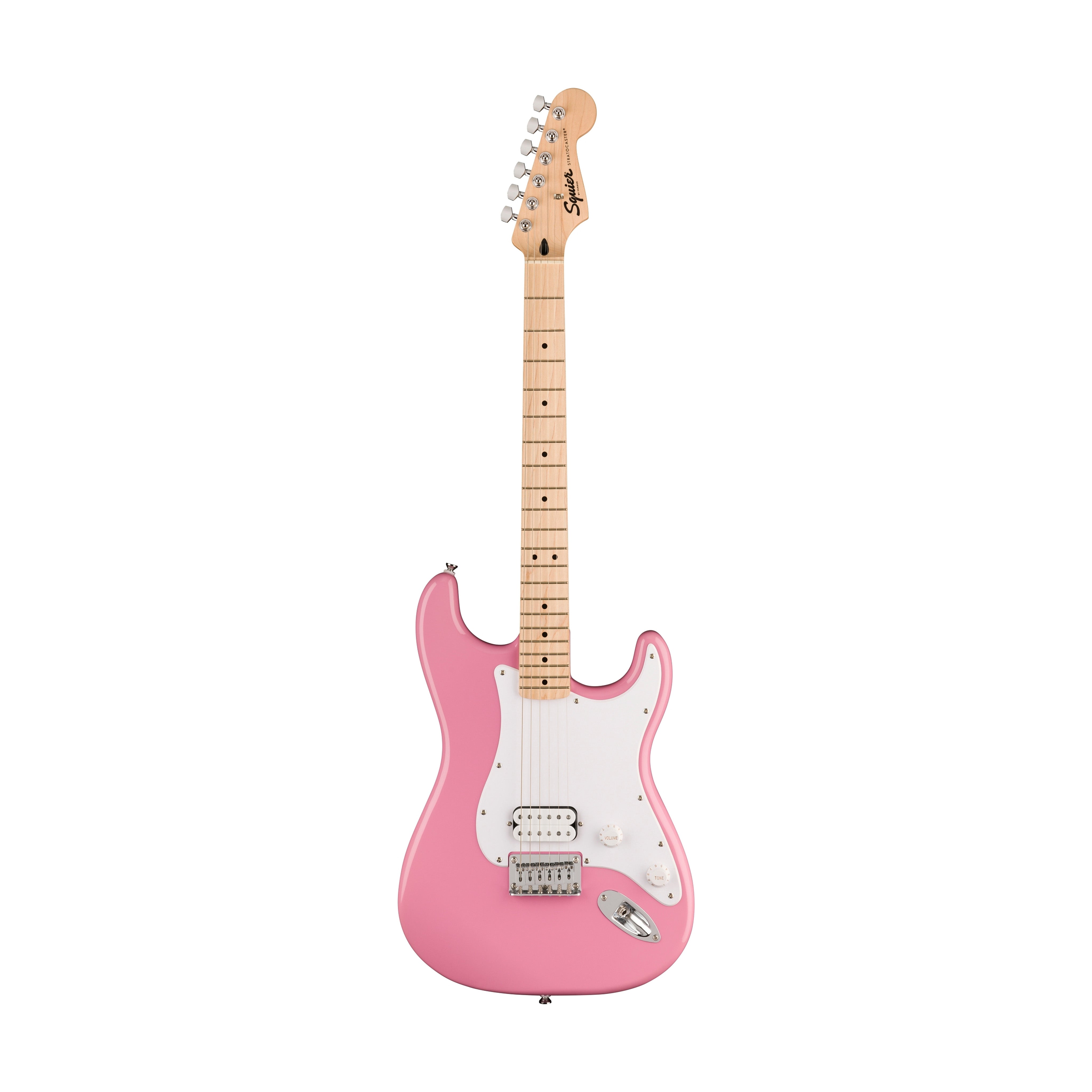 Squier Sonic Stratocaster HTギター Squier Sonic Stratocaster HT H Electric Guitar w/White Pickguard