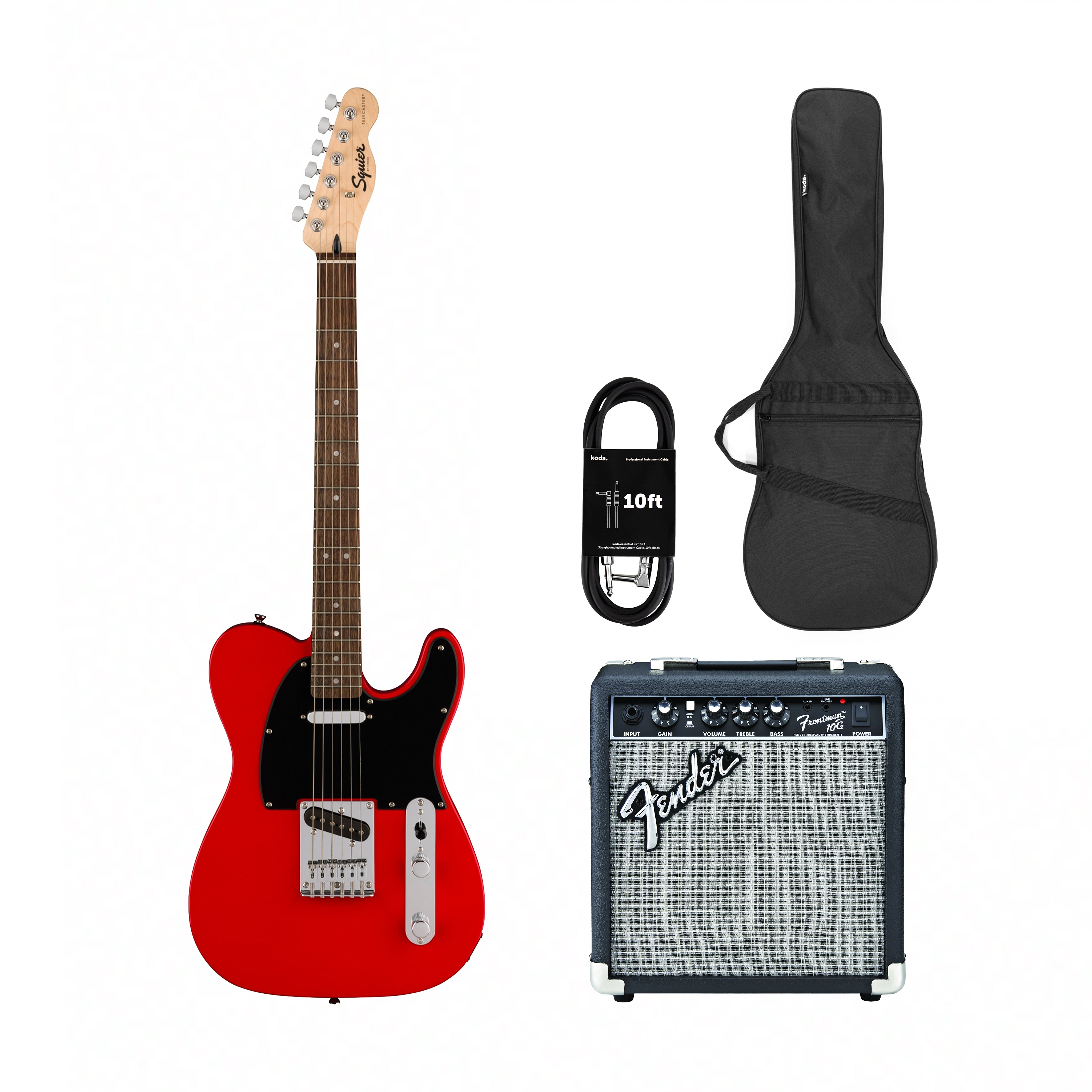 Squier Sonic Telecaster Electric Guitar w/Black Pickguard, Maple