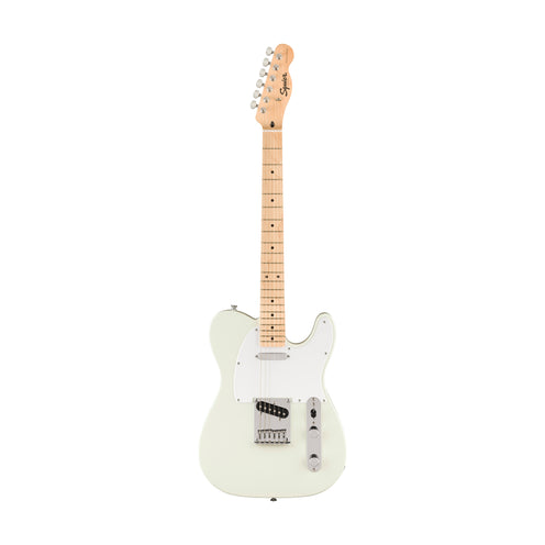 Squier FSR Sonic Telecaster Electric Guitar w/ White Pickguard, Maple FB, Arctic White (B-Stock)