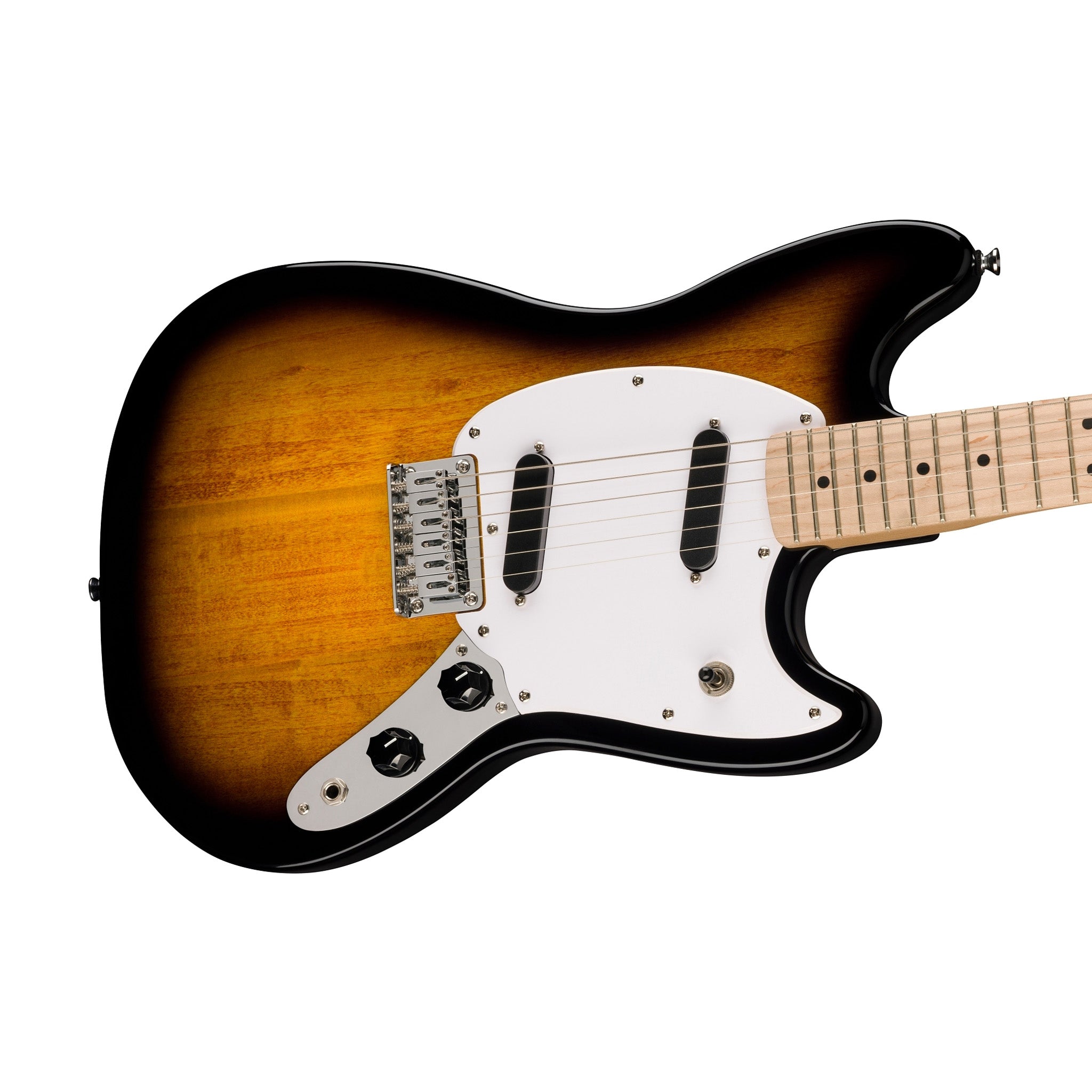 Squier Sonic Mustang Electric Guitar w/White Pickguard, Maple FB