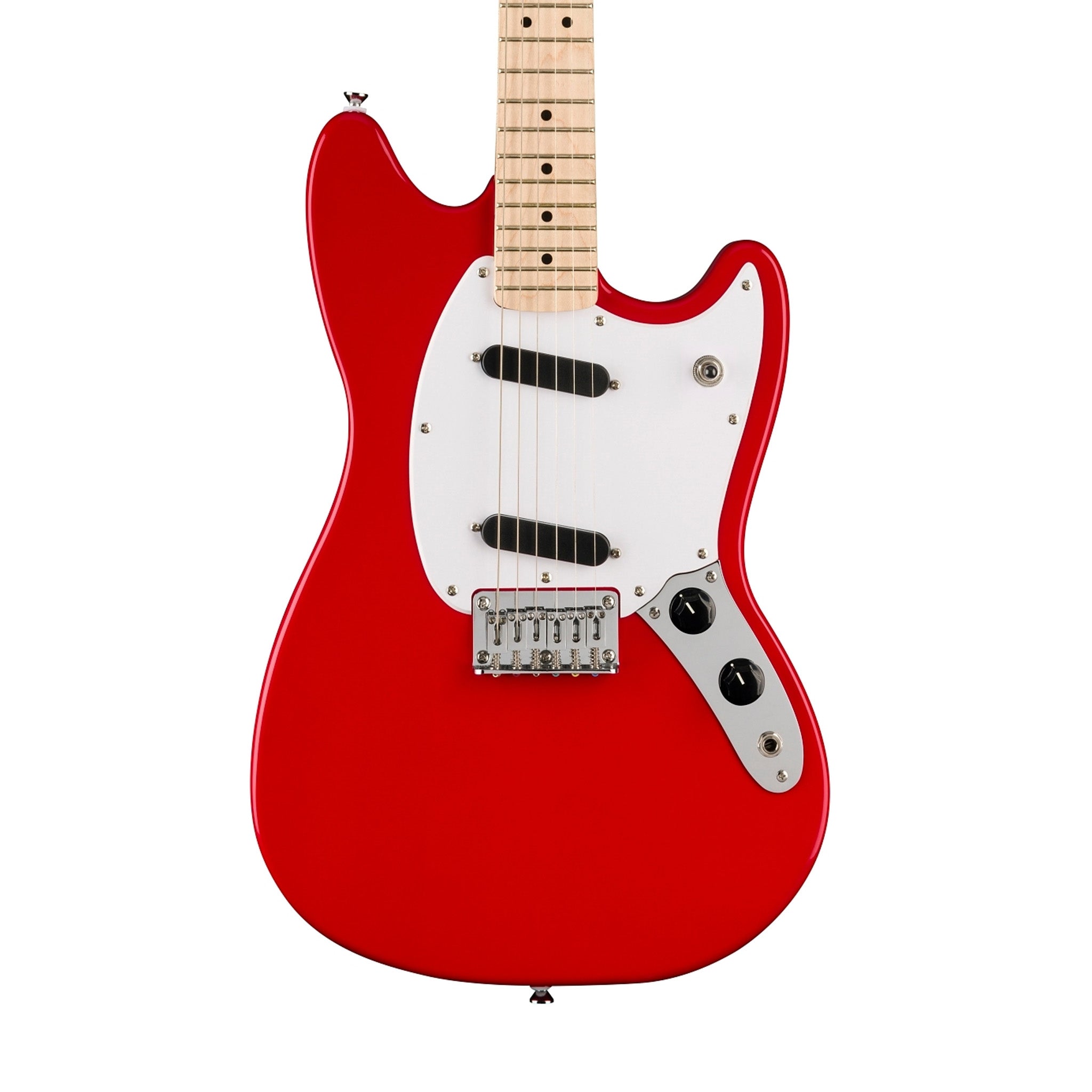Squier Sonic Mustang Electric Guitar w/White Pickguard, Maple FB