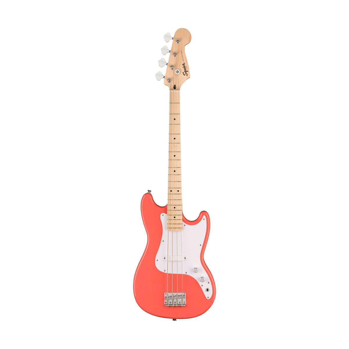 Squier Bronco Bass ミディアムスケール Squier Sonic Bronco Bass Guitar w/White Pickguard, Maple FB