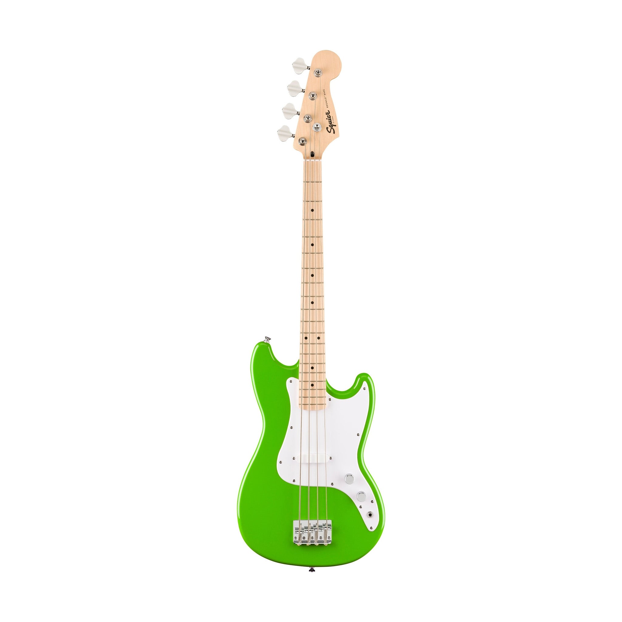 Squier FSR Sonic Bronco Bass Guitar, Maple FB, Lime Green – Swee