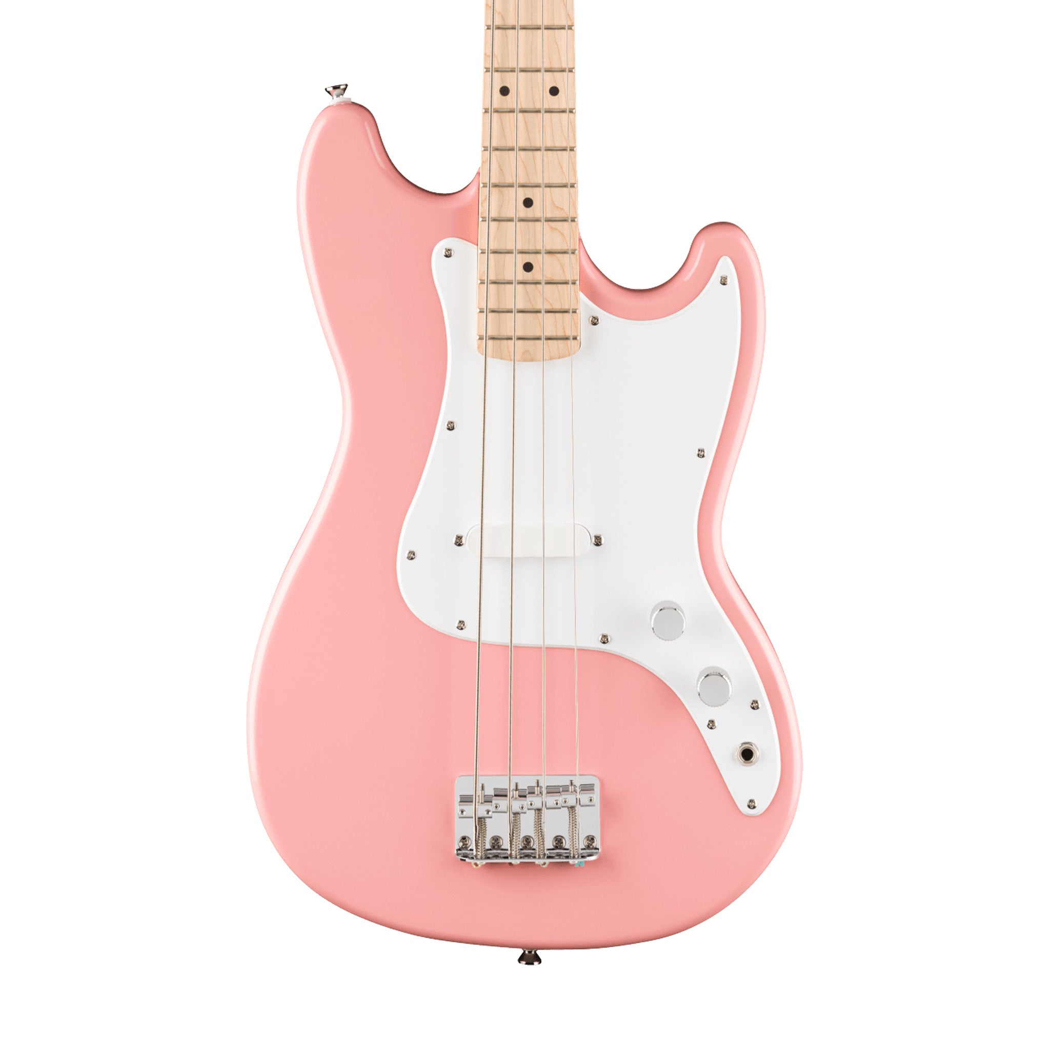 Squier FSR Sonic Bronco Bass Guitar, Maple FB, Shell Pink – Swee