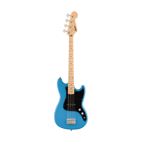 Squier FSR Sonic Bronco Bass Guitar w/Black Pickguard, Maple FB, California Blue (B-Stock)
