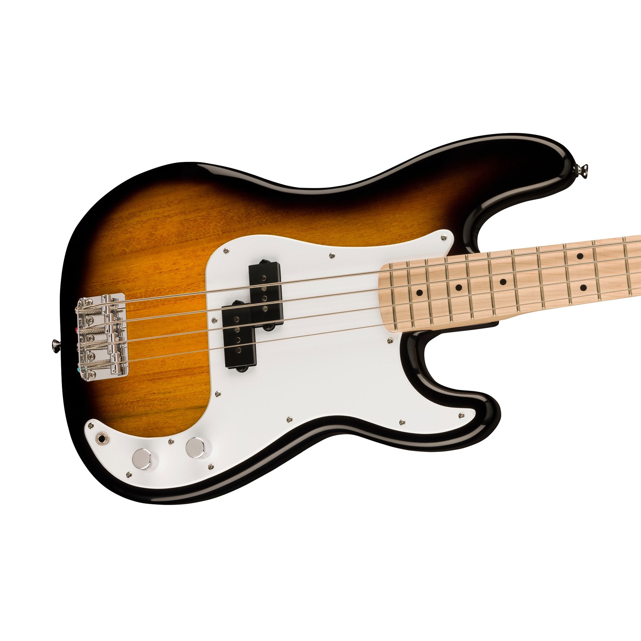 Squier Sonic Precision Bass Guitar w/White Pickguard, Maple FB, 2