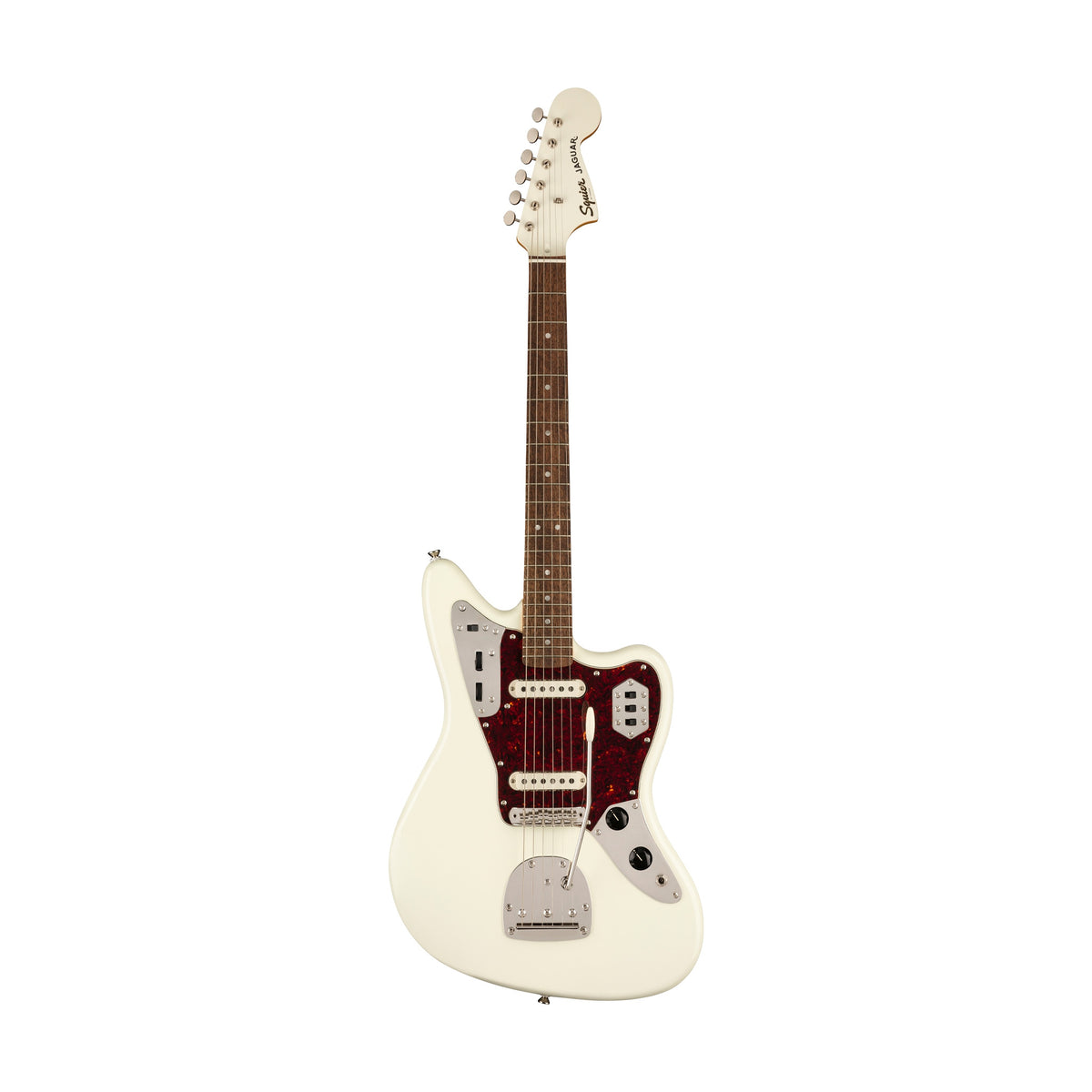 Squier FSR Classic Vibe 60s Jaguar Electric Guitar, Olympic White