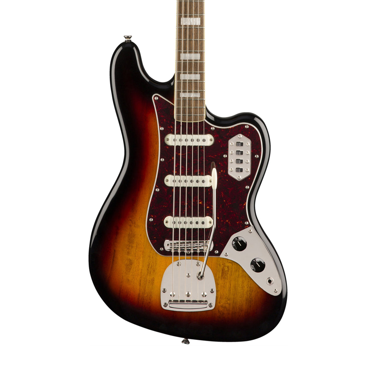 Squier Classic Vibe Bass VI Electric Guitar, Laurel FB, 3-Tone