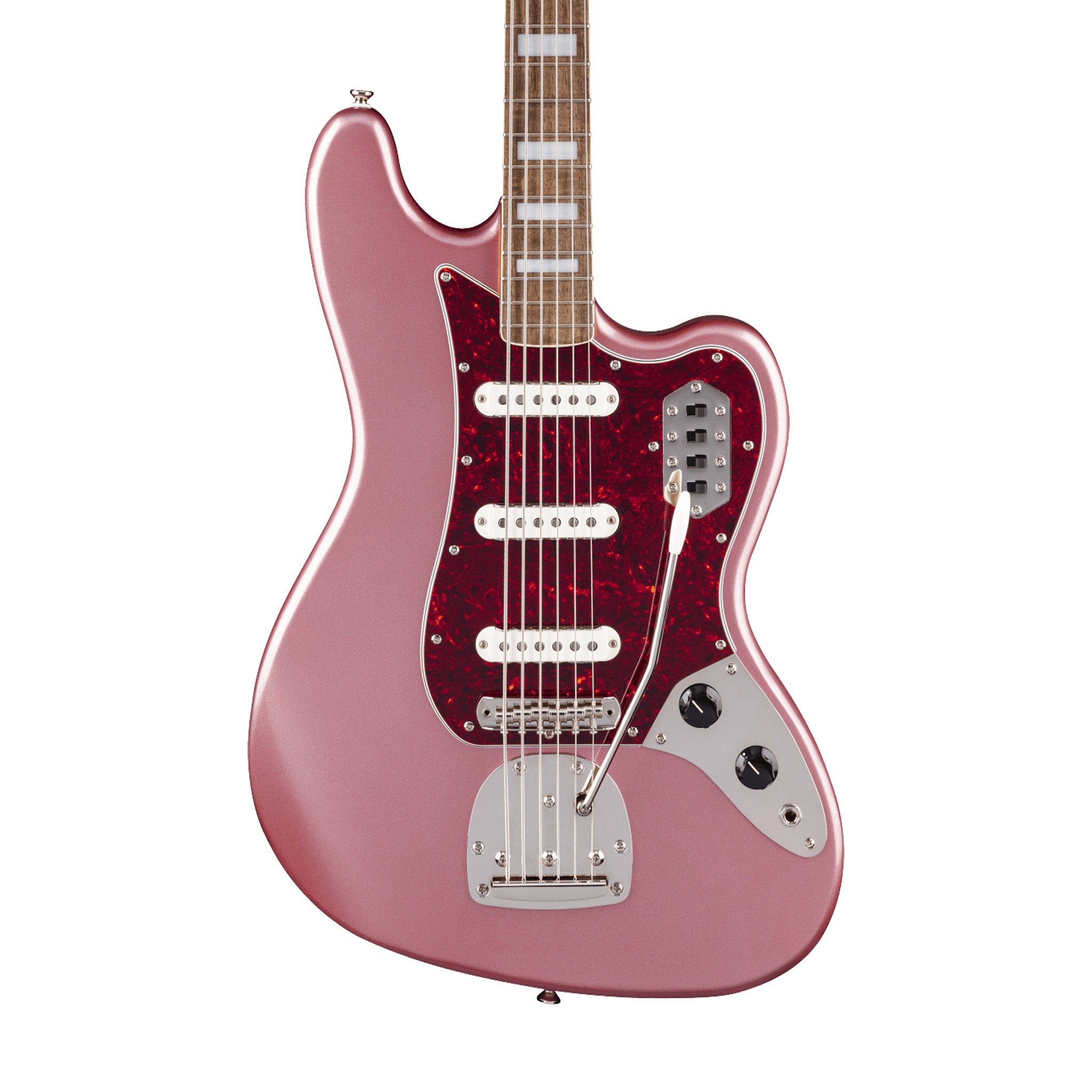 Squier FSR Classic Vibe Bass VI Guitar, Laurel FB, Burgundy Mist
