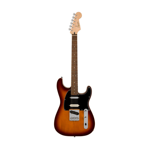 Squier Paranormal Custom Nashville Stratocaster Electric Guitar, Chocolate 2-Color Sunburst