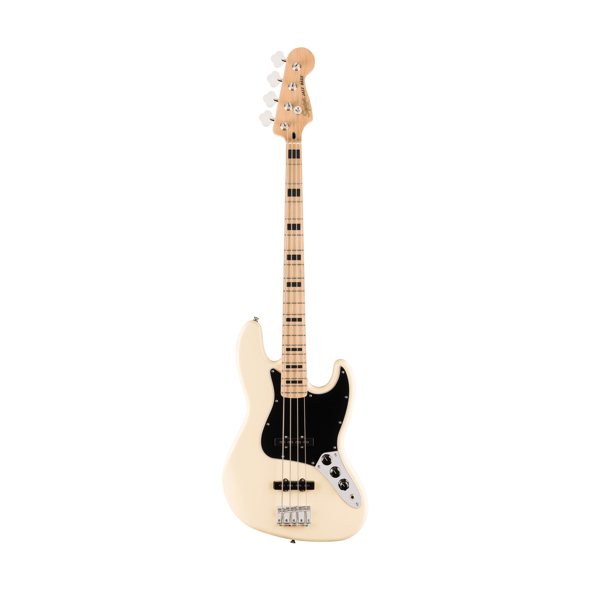 Squier Affinity Series Active Jazz Bass Guitar, Maple FB, Olympic