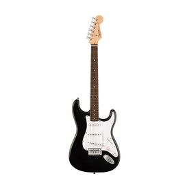 Squier Debut Series Stratocaster Electric Guitar, Laurel FB, Black