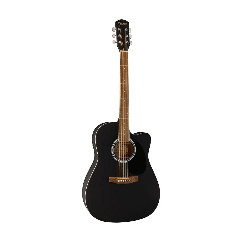 Fender FA-25CE Dreadnought Acoustic Guitar, Black – Swee Lee Singapore