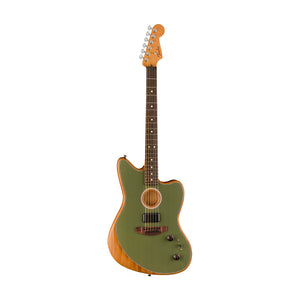 Fender Acoustasonic Player Jazzmaster Electric Guitar, Antique Olive