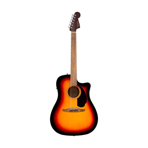 Fender California Standard Redondo CE Acoustic Guitar w/Black Pickguard, 3-Color Sunburst