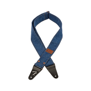 Fender X Wrangler Denim Guitar Straps, Indigo