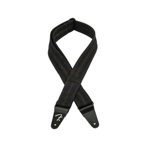 Fender X Wrangler Denim Guitar Straps, Washed Black