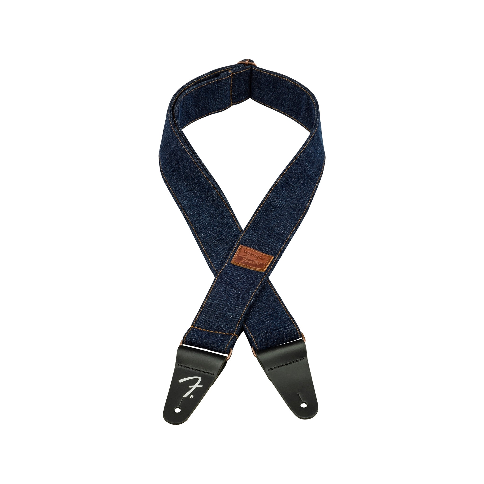 Fender X Wrangler Denim Guitar Straps, Dark Indigo
