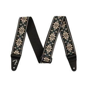 Fender Pasadena Woven Guitar Strap, Yellow Snowflake
