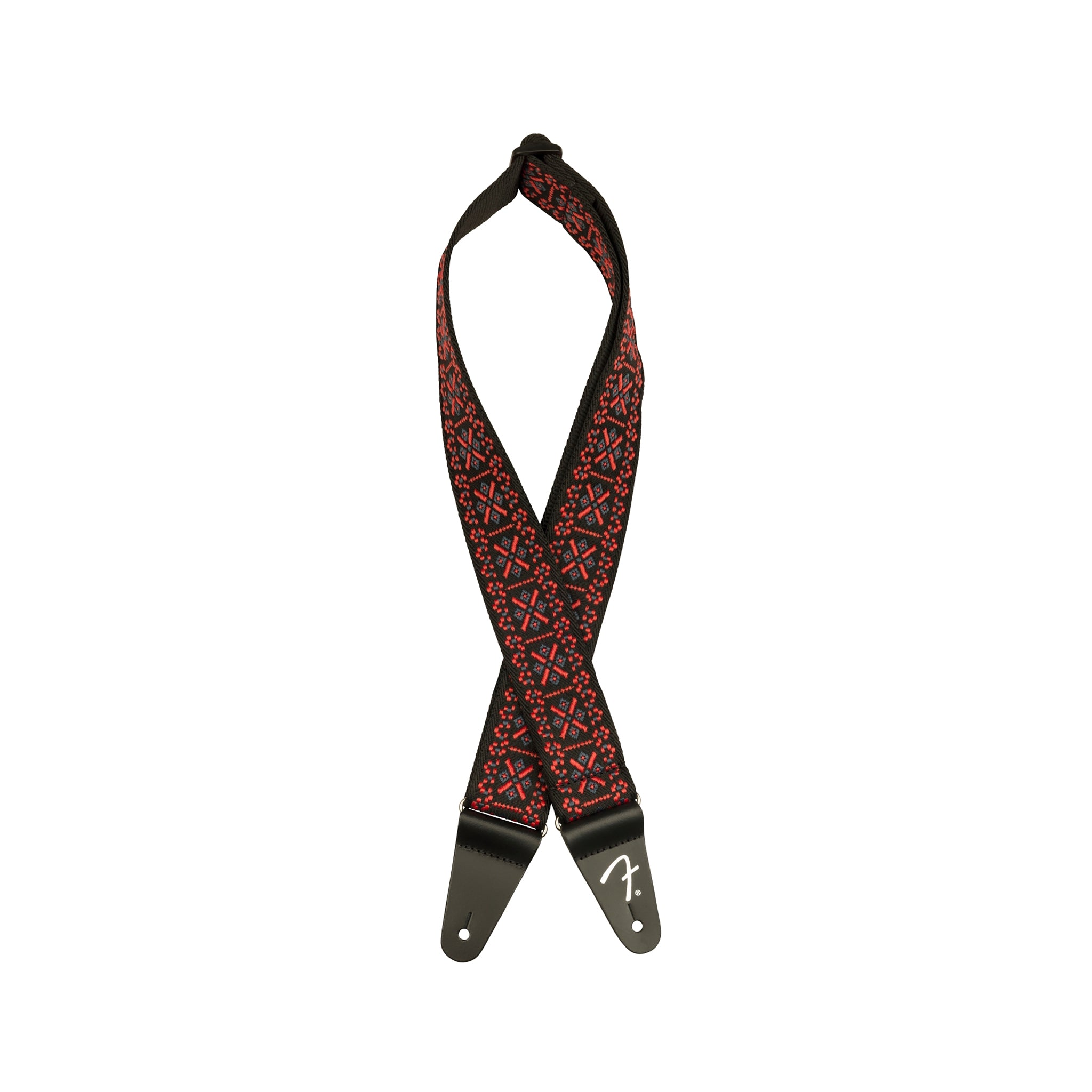 Fender Pasadena Woven Guitar Strap, Lattice Red