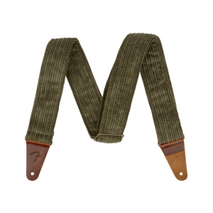 Fender Corduroy Guitar Strap, Antique Olive