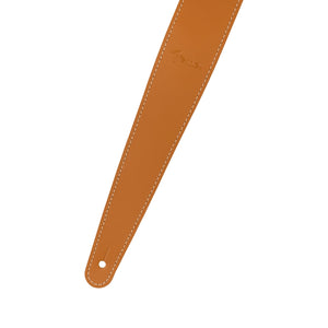 Fender 2inch Essentials Leather Guitar Strap, Tan