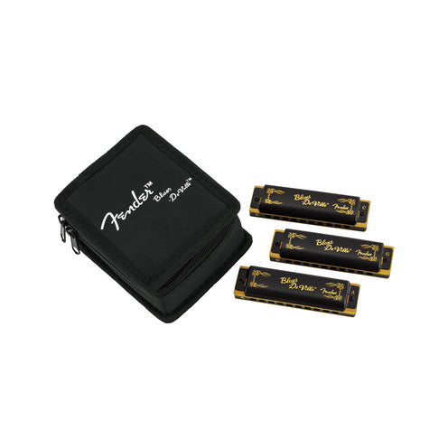Fender Blues DeVille Harmonicas w/Case, 3-Pack