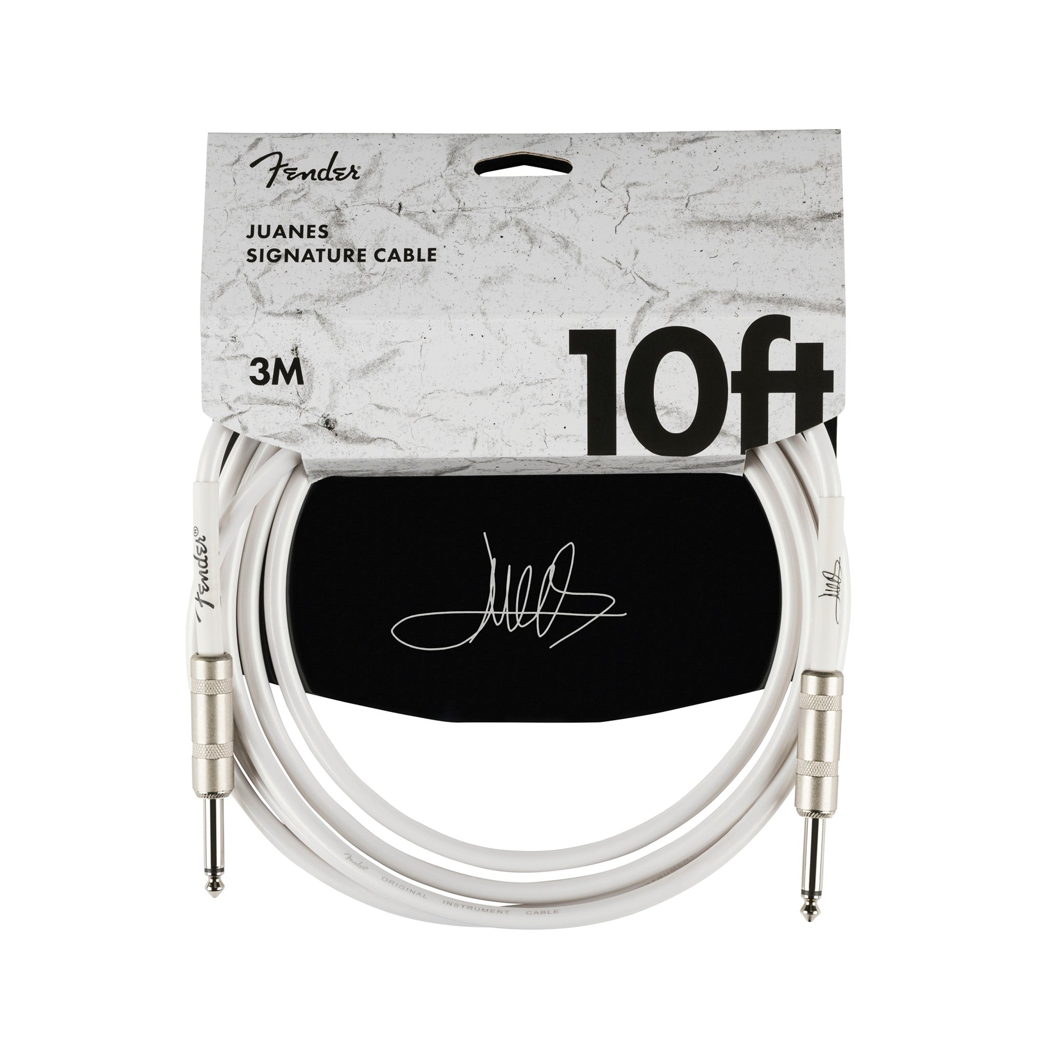 Fender Juanes 10ft Instrument Cable, Luna White