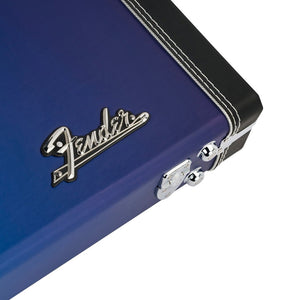 Fender Deluxe Ombré Stratocaster/Telecaster Guitar Case, Belair Blue