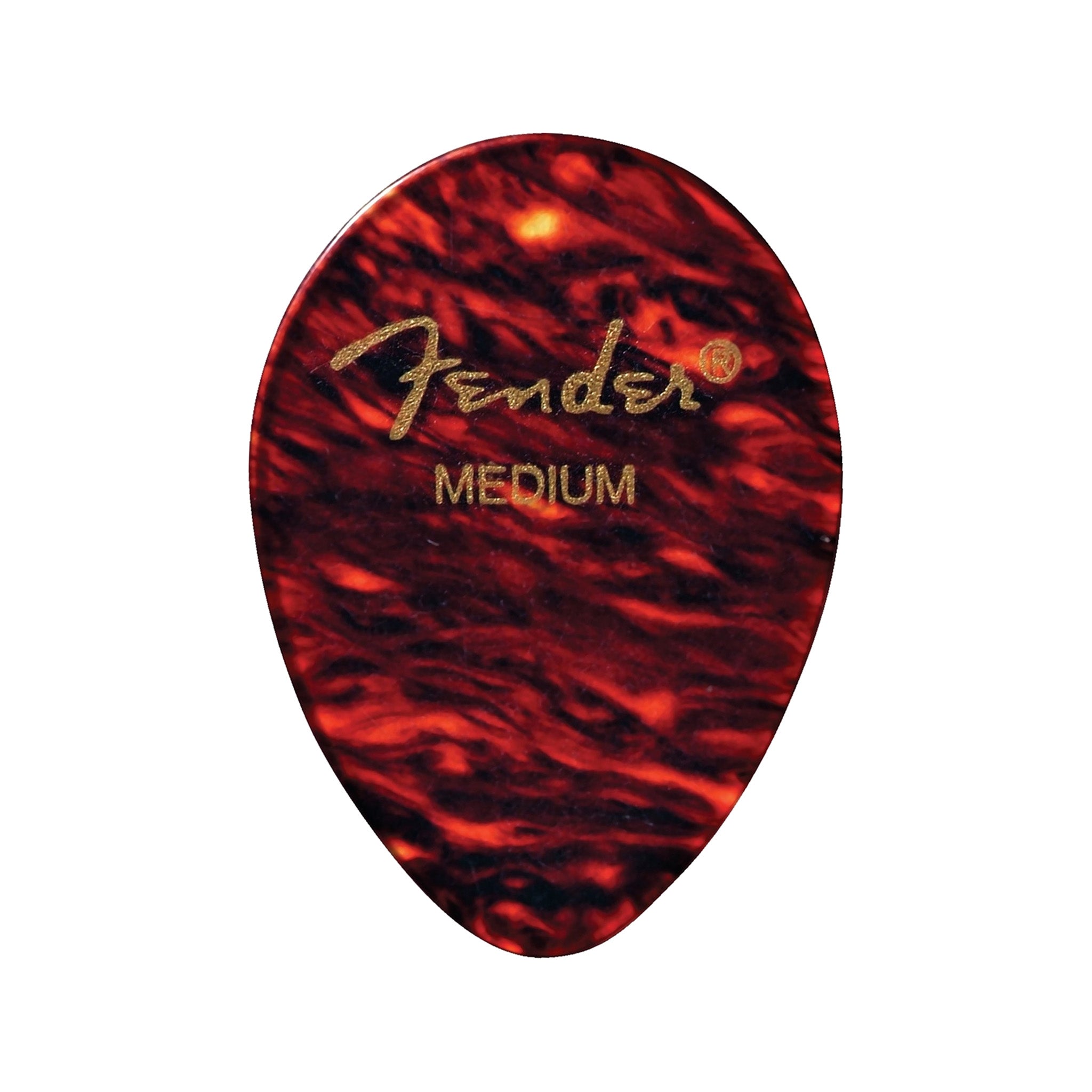 Fender 354 Shape Classic Celluloid Guitar Picks, Tortoise Shell, 12 Pack, Medium