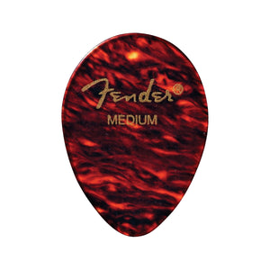 Fender 354 Shape Classic Celluloid Guitar Picks, Tortoise Shell, 12 Pack, Medium